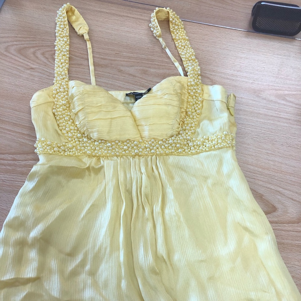 Yellow Bebe top